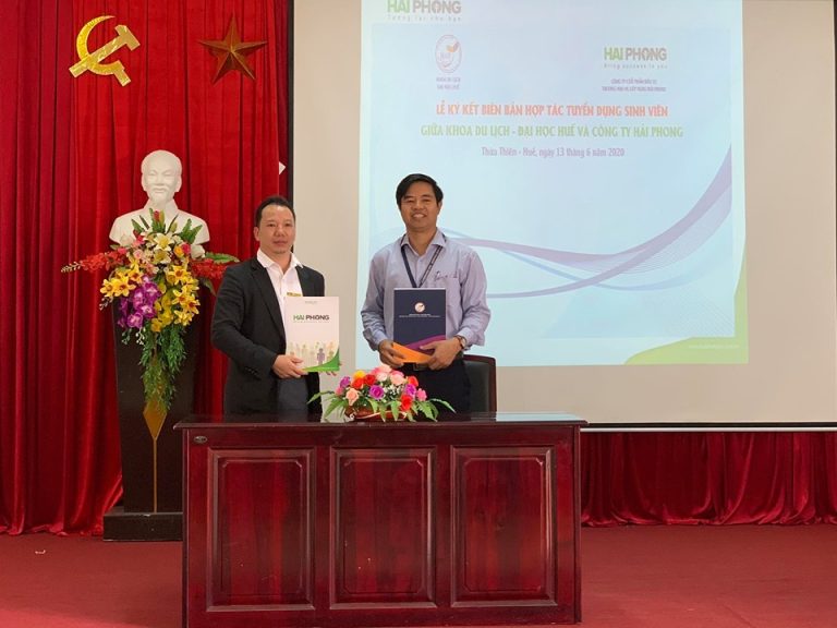 Hải Phong.,Jsc và Khoa Du lịch – Đại học Huế chính thức ký kết biên bản hợp tác tuyển dụng sinh viên làm việc tại Nhật Bản