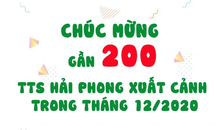 Gần 200 thực tập sinh Hải Phong lên đường xuất cảnh sang Nhật Bản tháng 12/2020
