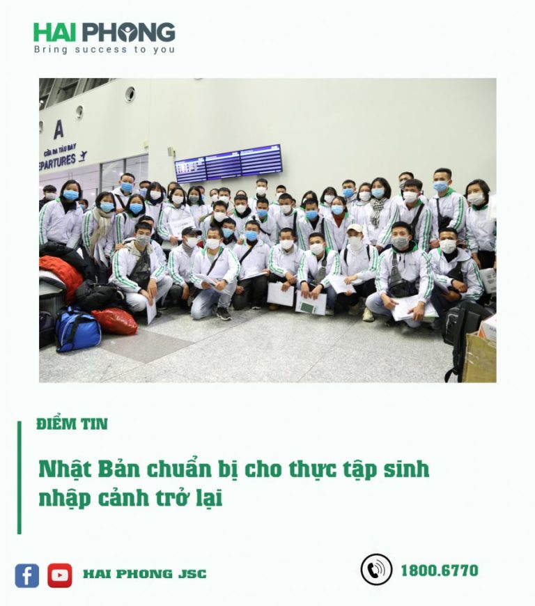 Nhật Bản chuẩn bị cho thực tập sinh nhập cảnh trở lại