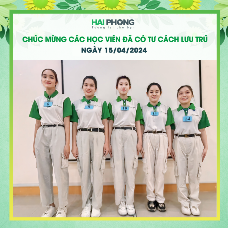 29 Thực tập sinh Hải Phong có Tư cách lưu trú trong ngày 15/04/2024