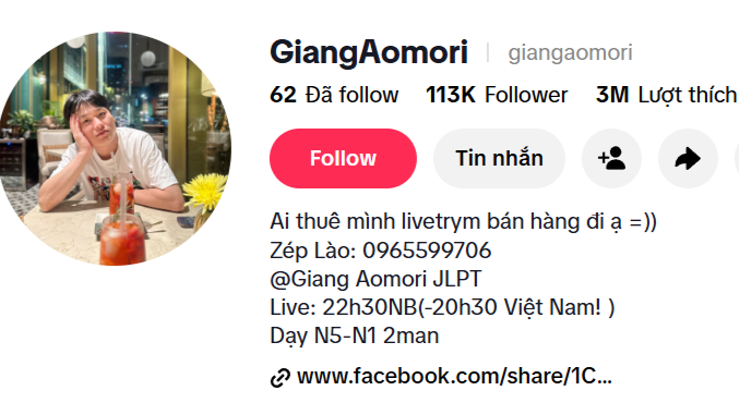 Giang Amori-nhà sáng tạo nội dung