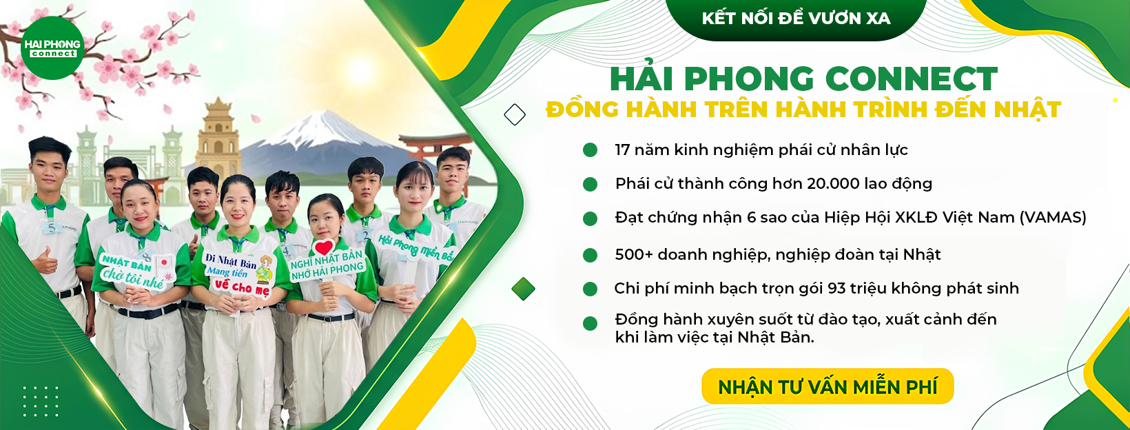 Hải Phong Connect đồng hành trên con đường đi nhật bản