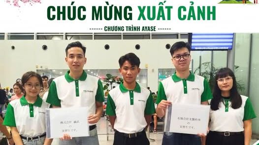 23/8/2026, 5 học viên chương trình Ayase đã chính thức lên đường bắt đầu hành trình làm việc tại Nhật Bản.